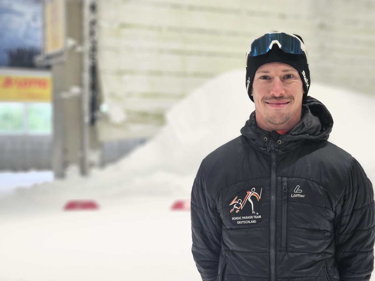 Markus Sommerhalter in der Skihalle Oberhof. Foto: Benjamin Schieler